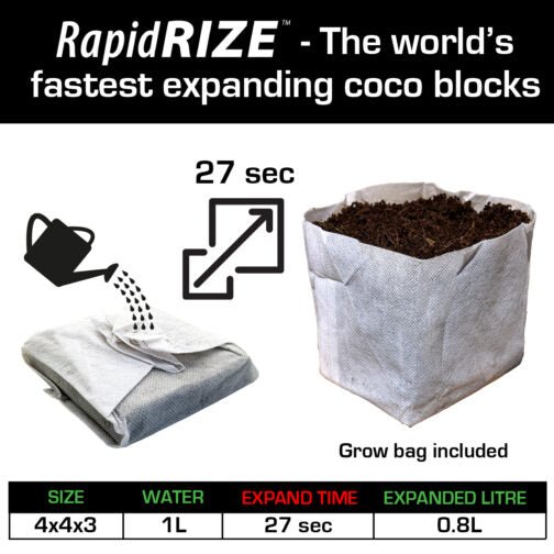 QuikGRO Rapid Rize Coco Peat Block | The Plant Boys